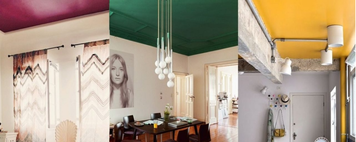 Tendência em decoração: Tetos coloridos