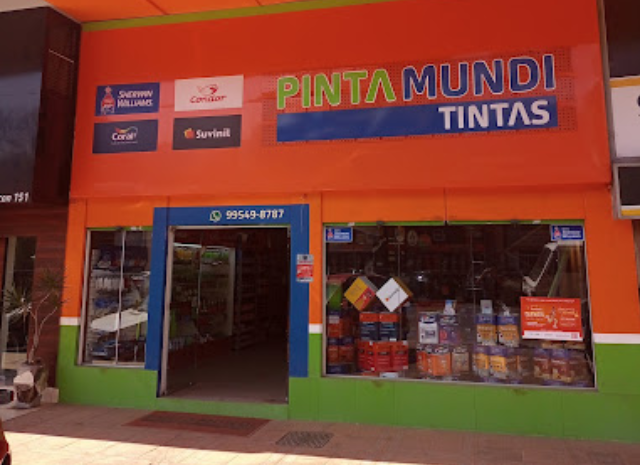 Fachada Pinta Mundi Tintas - ASA SUL - DF